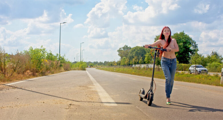 Topless Escooter Ride